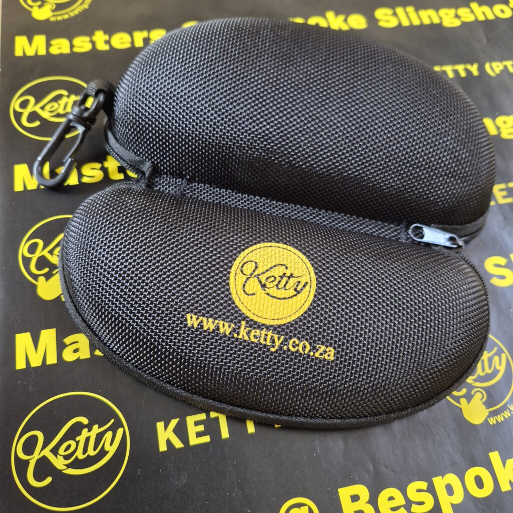 Ketty - Hard Shell - Protective CASE - for Shooting Glasses The KETTY CASE for your Ketty Safety Shooting glasses / eye ware protection, is a must to ensure the integrity of your shooting glasses.     The Protective KETTY CASE - Hard Shell - is specifically design to accommodate larger oversize type - Shooting Glasses. 